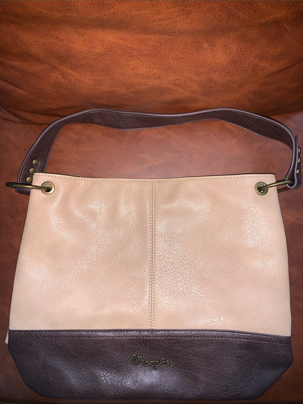 Wrangler Tan and Brown Shoulder Bag